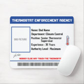 Benutzerdefinierte Dad-Thermostat-Behörde-Mauspad Mousepad (Mit Mouse)