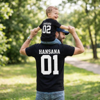 Benutzerdefinierte Dad- und Baby-Shirts - Passend