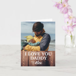 Benutzerdefinierte Daddy-Karte, Ich liebe dich Dad Karte