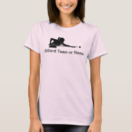 Benutzerdefinierte Damen Billard Pool Liga Team T- T-Shirt