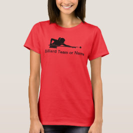 Benutzerdefinierte Damen-Billard-Pool-Liga-Team-T- T-Shirt