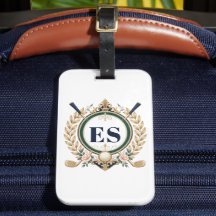 Benutzerdefinierte Damen Elegantes Monogramm Golf