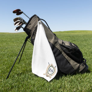 Benutzerdefinierte Damen Elegantes Monogramm Golfhandtuch