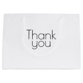 Benutzerdefinierte Dankeschön-Geschenktasche im gr Große Geschenktüte (Vorderseite)