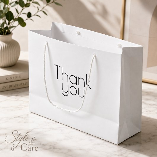 Benutzerdefinierte Dankeschön-Geschenktasche im gr Große Geschenktüte
