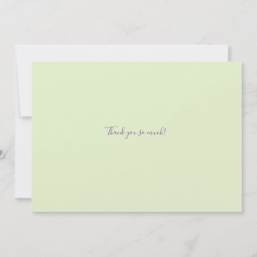 Benutzerdefinierte Dankeschön-Karte Dankeskarte (Rückseite)