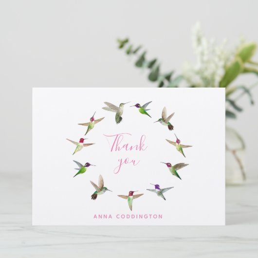 Benutzerdefinierte Dankeschön-Karte Dankeskarte (Stehend Vorderseite)