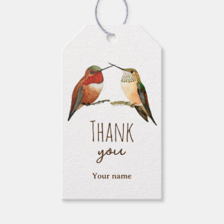Benutzerdefinierte Danksagung Allen's Kolibris Geschenkanhänger