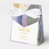 Benutzerdefinierte Danksagung Wasserfarbe Schwarze Geschenkschachtel (Vorderseite)