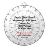 Benutzerdefinierte Dart-Karten, Personalisierte Fo Dartscheibe (vorne)