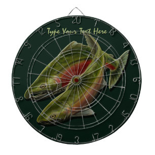 Benutzerdefinierte Dartboard Gone Fishing Lachs Da Dartscheibe