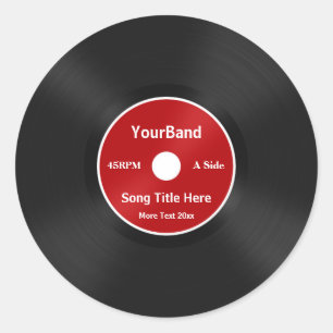 Benutzerdefinierte Datensatzpersonalisierung Runder Aufkleber