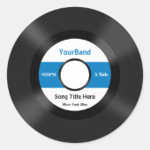 Benutzerdefinierte Datensatzpersonalisierung Runder Aufkleber (Vorderseite)