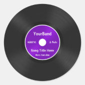 Benutzerdefinierte Datensatzpersonalisierung Runder Aufkleber (Vorderseite)