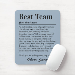 Benutzerdefinierte Definition der besten Teamarbei Mousepad