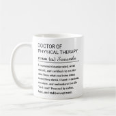 Benutzerdefinierte Definition des Doktors der Phys Kaffeetasse (Links)
