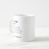 Benutzerdefinierte Definition Word-Noun-Geschenk K Kaffeetasse (Vorderseite Links)