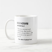 Benutzerdefinierte Definition Word-Noun-Geschenk K Kaffeetasse (Links)