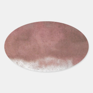 benutzerdefinierte Deluxe rosa und weiß Ovaler Aufkleber
