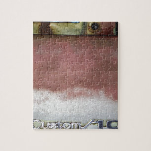 benutzerdefinierte Deluxe rosa und weiß Puzzle