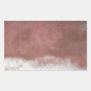 benutzerdefinierte Deluxe rosa und weiß Rechteckiger Aufkleber