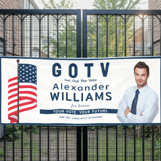 Benutzerdefinierte demokratische GOTV-Wahlkampfver Banner