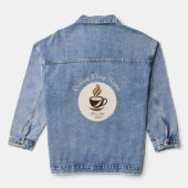 Benutzerdefinierte Denim-Jacke für Coffeeshops – P Jeansjacke (Rückseite)