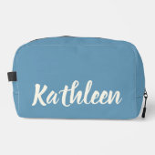 Benutzerdefinierte Denim-Reisetasche als Geschenk Waschbeutel (Vorderseite)