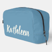 Benutzerdefinierte Denim-Reisetasche als Geschenk Waschbeutel (Rechte Ecke)