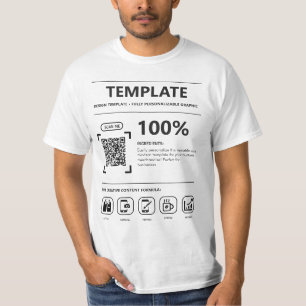 Benutzerdefinierte Designvorlage Vollständig anpas T-Shirt