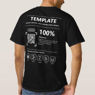 Benutzerdefinierte Designvorlage Vollständig anpas T-Shirt