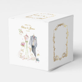 Benutzerdefinierte Details Braut & Bräutigam Geschenkschachtel