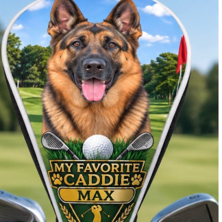Benutzerdefinierte Deutsche Schäferhund-Foto-Golf- Golf Headcover