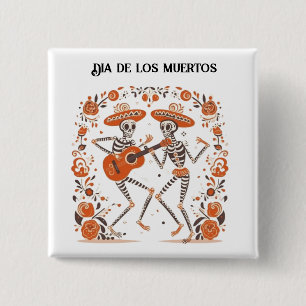 Benutzerdefinierte Día de los Muertos Mariachi-Ske Button
