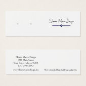 Benutzerdefinierte Diamant Mini-Post/StuhlEarring- (Vorne & Hinten)