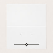 Benutzerdefinierte Diamant-Zehnfach-Stuhleroringka Visitenkarten (Außenseite Aufgefaltet)