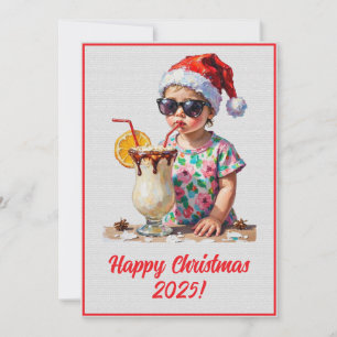 Benutzerdefinierte digitale Weihnachten Baby und M Karte