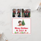 Benutzerdefinierte digitale Weihnachtskarte im tra Karte (Vorderseite/Rückseite Beispiel)