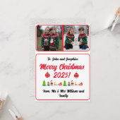 Benutzerdefinierte digitale Weihnachtskarte mit 2 Karte (Vorderseite/Rückseite Beispiel)