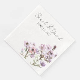 Benutzerdefinierte Dinner-Serviette Elegante lila Serviette