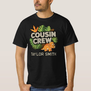 Benutzerdefinierte Dinosaurier Triceratops Cousin T-Shirt