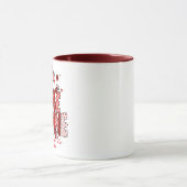 Benutzerdefinierte Dinosaurier Valentinstagskarte Tasse (Zentrum)