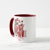 Benutzerdefinierte Dinosaurier Valentinstagskarte Tasse (Vorderseite Links)