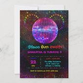 Benutzerdefinierte Disco-Party Einladung - Editier (Vorderseite)