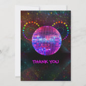 Benutzerdefinierte Disco-Party Einladung - Editier (Rückseite)