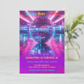Benutzerdefinierte Disco-Party Einladung - Editier (Stehend Vorderseite)