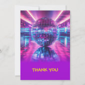 Benutzerdefinierte Disco-Party Einladung - Editier (Rückseite)