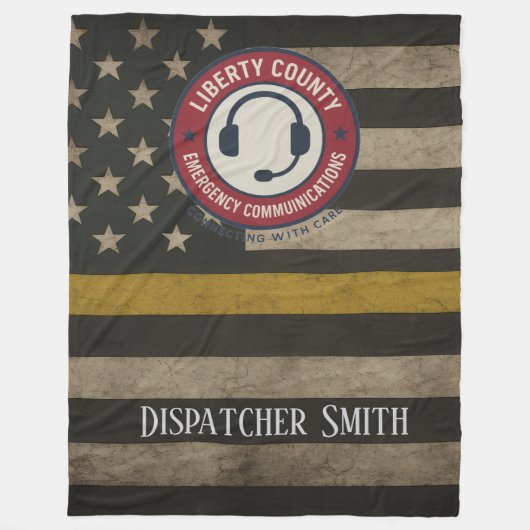 Benutzerdefinierte Dispatcher Thin Gold Line Decke (Vorderseite)