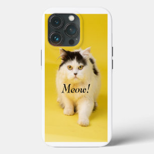 Benutzerdefinierte DIY süße niedliche Katze Miauen iPhone 13 Pro Hülle