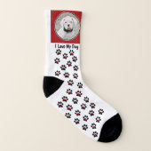 Benutzerdefinierte Dog-Foto-Socken - Benutzerdefin Socken (Rechts - Außen)
